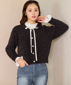 Feroux / フェルゥ カーディガン・ボレロ | キラキラシャギー ニット カーディガン