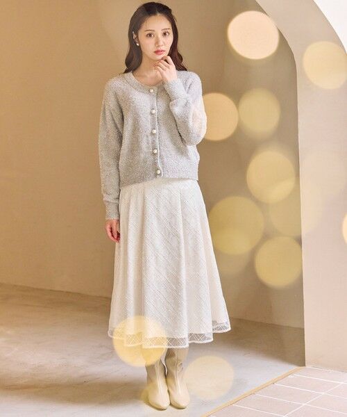 Feroux / フェルゥ カーディガン・ボレロ | キラキラシャギー ニット カーディガン | 詳細1