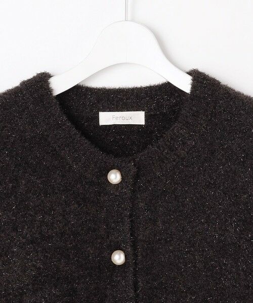 Feroux / フェルゥ カーディガン・ボレロ | キラキラシャギー ニット カーディガン | 詳細8