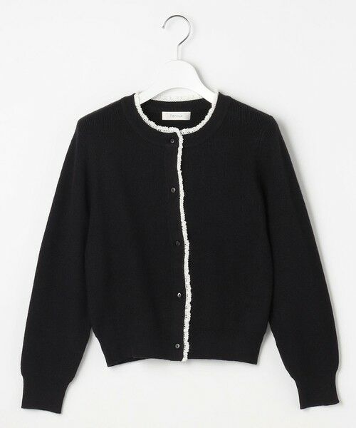 Feroux / フェルゥ カーディガン・ボレロ | レーストリム ニット カーディガン | 詳細18