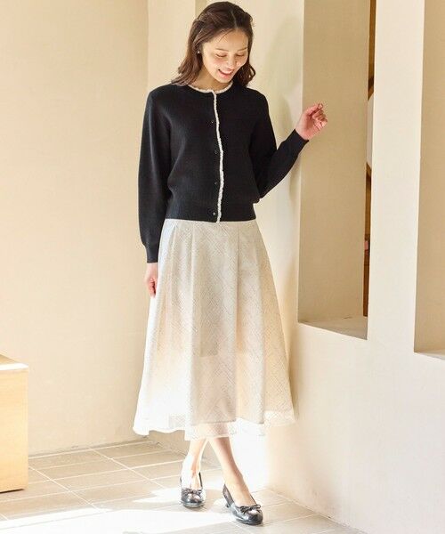 Feroux / フェルゥ カーディガン・ボレロ | レーストリム ニット カーディガン | 詳細14