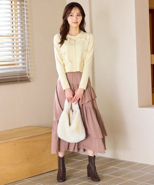 Feroux / フェルゥ カーディガン・ボレロ | リボンディテール カーディガン | 詳細1