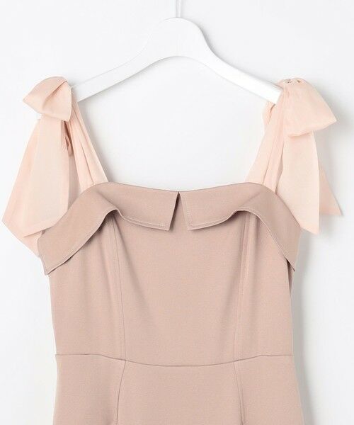 Feroux / フェルゥ ロング・マキシ丈ワンピース | シアーリボンショルダー ジャンパースカート | 詳細10