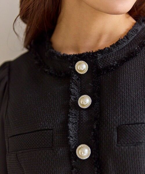 Feroux / フェルゥ ロング・マキシ丈ワンピース | ツイードミディ ワンピース | 詳細9