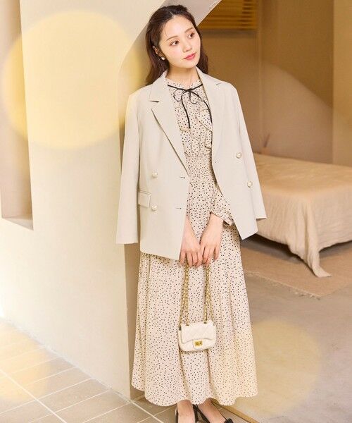 Feroux / フェルゥ ロング・マキシ丈ワンピース | ウエストシャーリングラッフル ワンピース | 詳細5