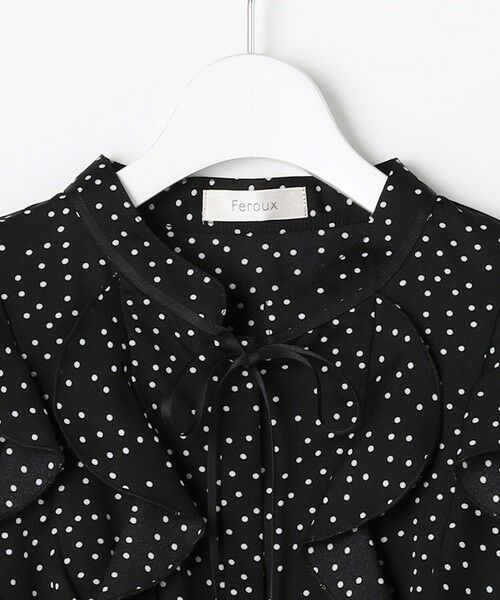 Feroux / フェルゥ ロング・マキシ丈ワンピース | ウエストシャーリングラッフル ワンピース | 詳細12