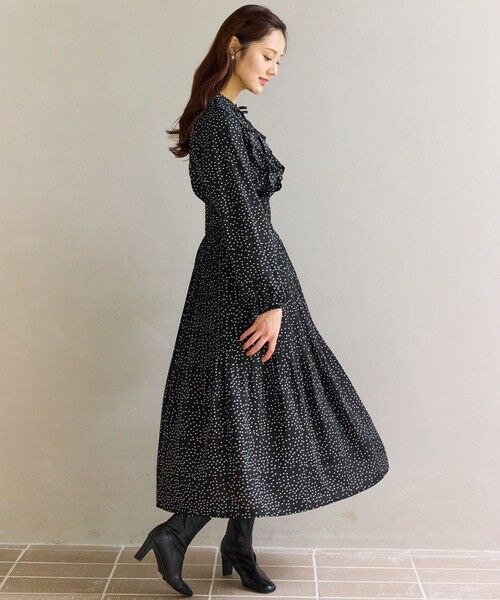 Feroux / フェルゥ ロング・マキシ丈ワンピース | ウエストシャーリングラッフル ワンピース | 詳細8