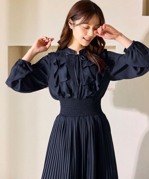 Feroux / フェルゥ ロング・マキシ丈ワンピース | ウエストシャーリングラッフル ワンピース | 詳細21