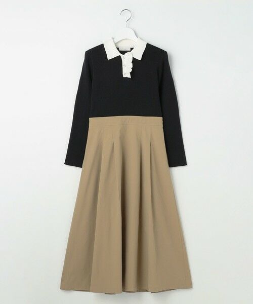 Feroux / フェルゥ ロング・マキシ丈ワンピース | 襟付きドッキング ワンピース | 詳細6