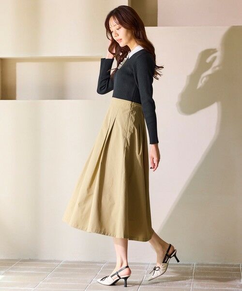 Feroux / フェルゥ ロング・マキシ丈ワンピース | 襟付きドッキング ワンピース | 詳細2