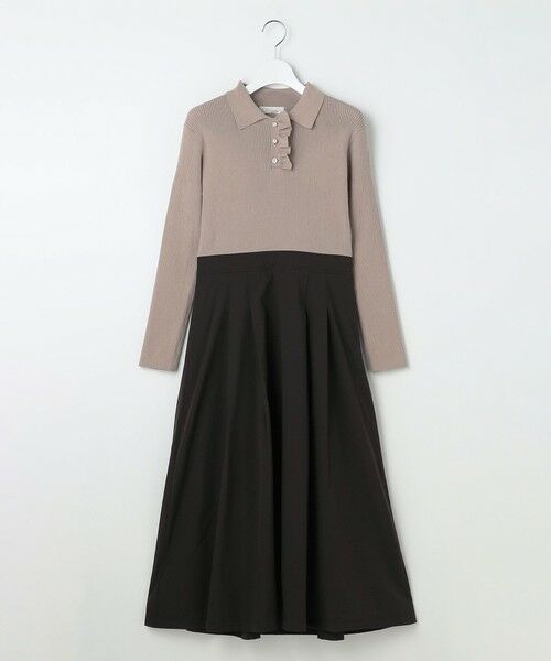 Feroux / フェルゥ ロング・マキシ丈ワンピース | 襟付きドッキング ワンピース | 詳細18