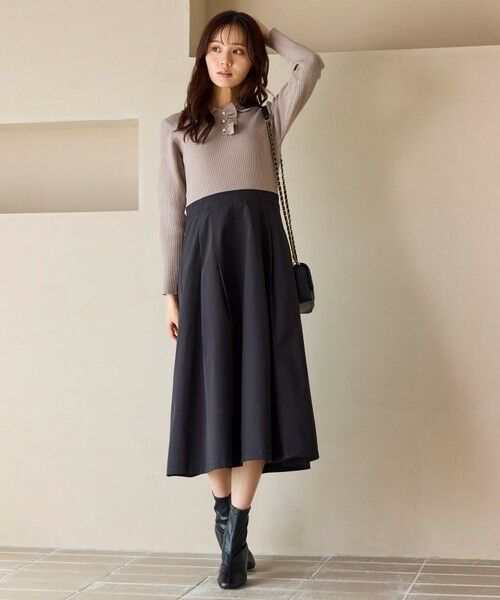 Feroux / フェルゥ ロング・マキシ丈ワンピース | 襟付きドッキング ワンピース | 詳細7