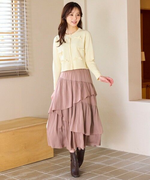 Feroux / フェルゥ ミニ・ひざ丈スカート | アシンメトリーティアード スカート | 詳細6