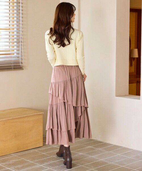 Feroux / フェルゥ ミニ・ひざ丈スカート | アシンメトリーティアード スカート | 詳細8