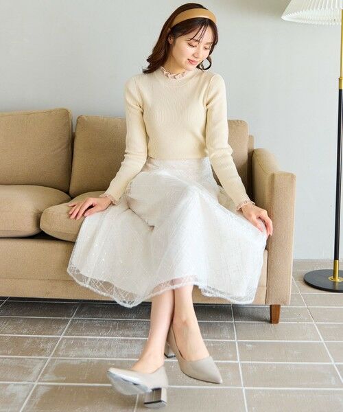 Feroux / フェルゥ ミニ・ひざ丈スカート | きらめきチェックフレア スカート | 詳細6