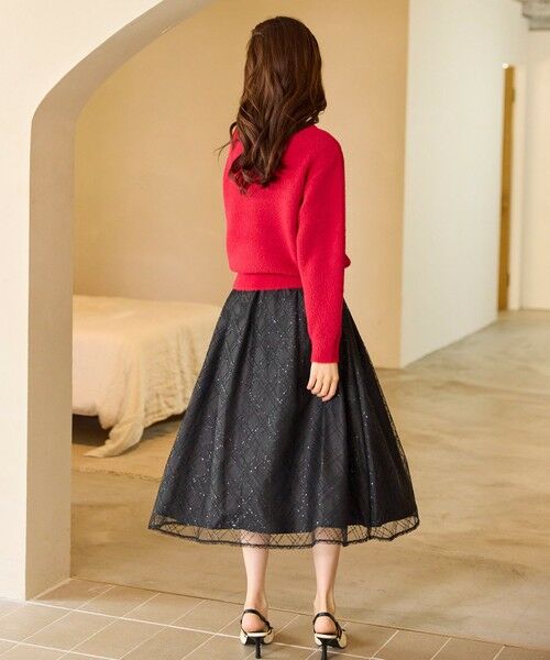 Feroux / フェルゥ ミニ・ひざ丈スカート | きらめきチェックフレア スカート | 詳細11