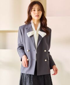 Feroux / フェルゥ テーラードジャケット | パール釦テーラード ジャケット