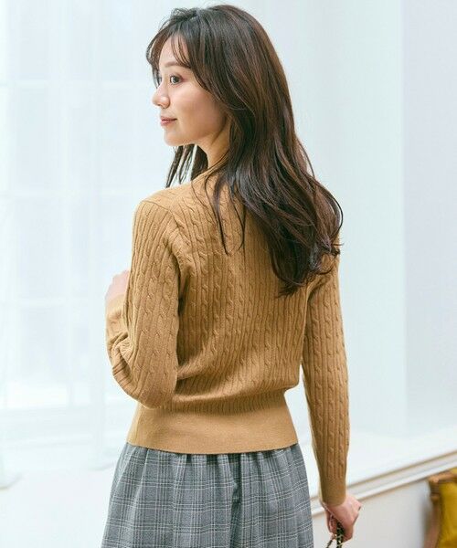 Feroux / フェルゥ カーディガン・ボレロ | ケーブル編み×リボン刺繍 ニット カーディガン | 詳細4