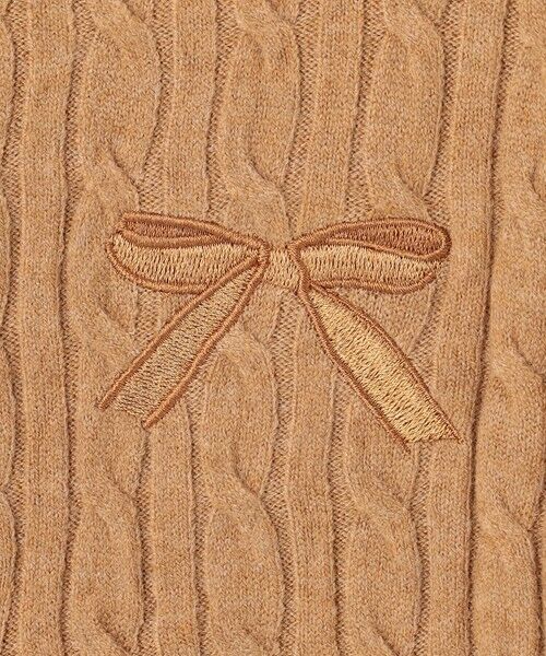 Feroux / フェルゥ カーディガン・ボレロ | ケーブル編み×リボン刺繍 ニット カーディガン | 詳細8