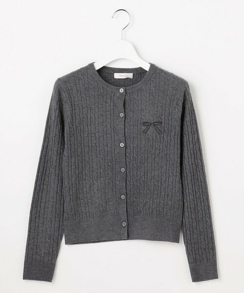 Feroux / フェルゥ カーディガン・ボレロ | ケーブル編み×リボン刺繍 ニット カーディガン | 詳細23