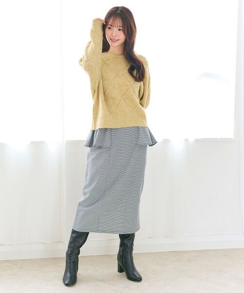 Feroux / フェルゥ ニット・セーター | ハート柄ニット プルオーバー | 詳細3