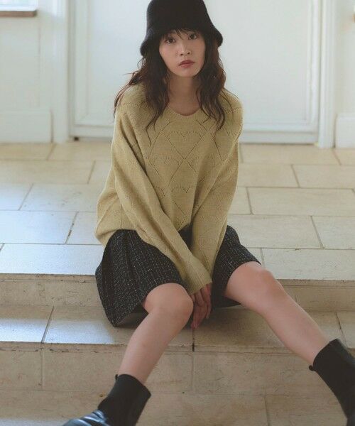 Feroux / フェルゥ ニット・セーター | ハート柄ニット プルオーバー | 詳細1