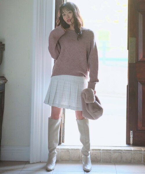 Feroux / フェルゥ ニット・セーター | ハート柄ニット プルオーバー | 詳細6