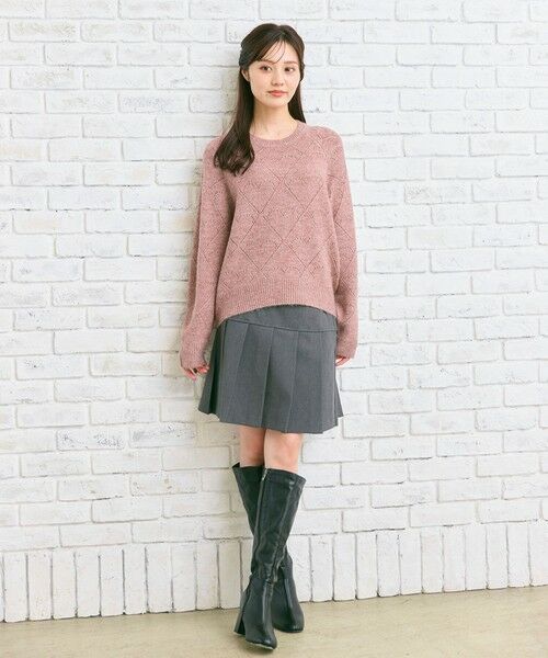 Feroux / フェルゥ ニット・セーター | ハート柄ニット プルオーバー | 詳細8