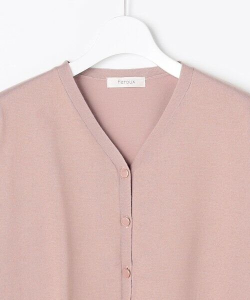 Feroux / フェルゥ カーディガン・ボレロ | 美シルエット ニット カーディガン | 詳細10