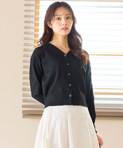 Feroux / フェルゥ カーディガン・ボレロ | 美シルエット ニット カーディガン（ブラック系）