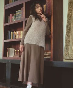 Feroux / フェルゥ セットアップ | ジレ付きニット ワンピース