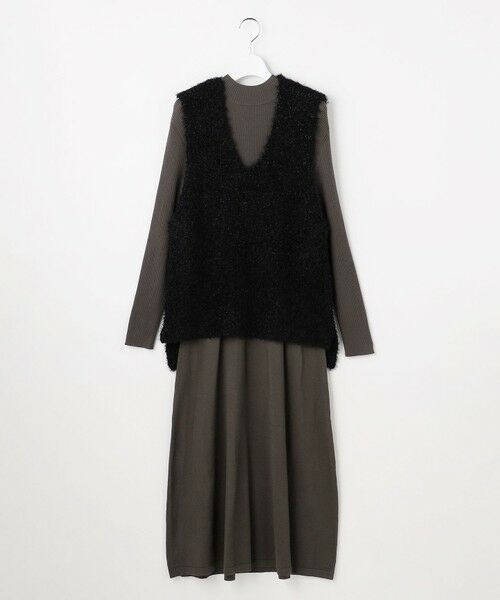 Feroux / フェルゥ セットアップ | ジレ付きニット ワンピース | 詳細6