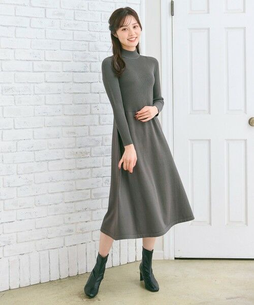 Feroux / フェルゥ セットアップ | ジレ付きニット ワンピース | 詳細1