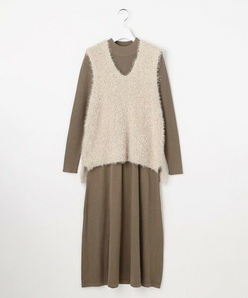 Feroux / フェルゥ セットアップ | ジレ付きニット ワンピース | 詳細12