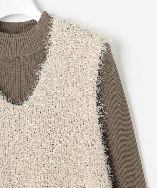 Feroux / フェルゥ セットアップ | ジレ付きニット ワンピース | 詳細14