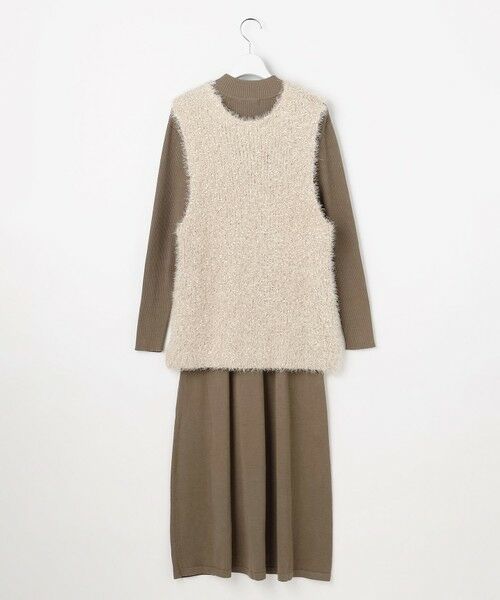Feroux / フェルゥ セットアップ | ジレ付きニット ワンピース | 詳細19