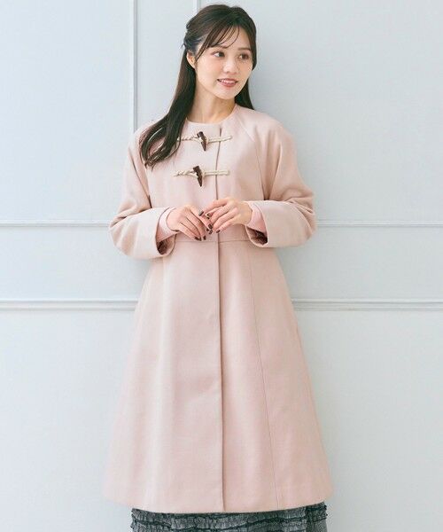 Feroux / フェルゥ ダッフルコート | ダッフルデザインAライン コート(ピンク系)