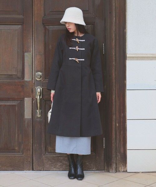 Feroux / フェルゥ ダッフルコート | ダッフルデザインAライン コート | 詳細11