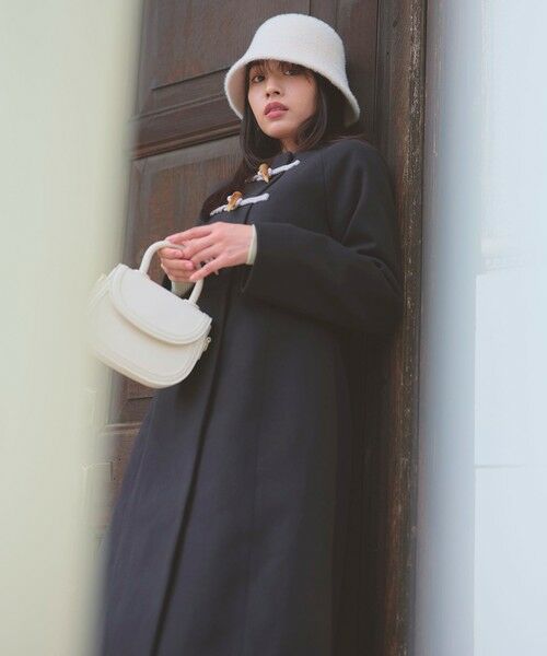 Feroux / フェルゥ ダッフルコート | ダッフルデザインAライン コート | 詳細12