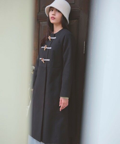 Feroux / フェルゥ ダッフルコート | ダッフルデザインAライン コート(ブラック系)