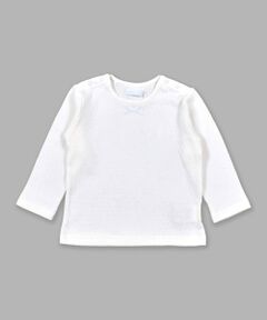 レーシー シンプル 無地 長袖 Tシャツ (70~90cm)