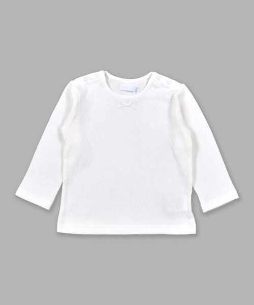 fillot de bebe reduction / フィヨ デュ ベベ ルダクティオン その他トップス | レーシー シンプル 無地 長袖 Tシャツ (70~90cm) | 詳細6