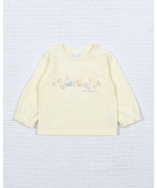 fillot de bebe reduction / フィヨ デュ ベベ ルダクティオン その他トップス | 花 女の子 モチーフ レーシー プリント Tシャツ (70~90cm) | 詳細4