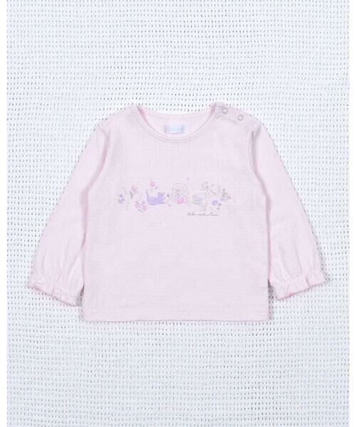 fillot de bebe reduction / フィヨ デュ ベベ ルダクティオン その他トップス | 花 女の子 モチーフ レーシー プリント Tシャツ (70~90cm) | 詳細11