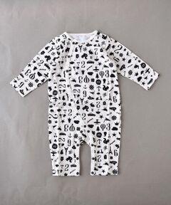 fillot de bebe reduction / フィヨ デュ ベベ ルダクティオン ロンパース | 天竺柄なれカバーオール