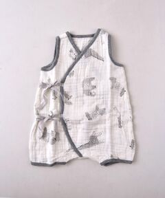 fillot de bebe reduction / フィヨ デュ ベベ ルダクティオン ロンパース | ガーゼ総柄プリントロンパース