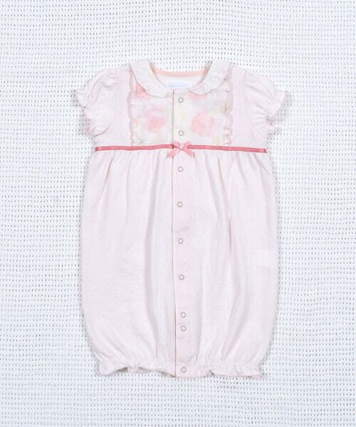 fillot de bebe reduction / フィヨ デュ ベベ ルダクティオン ロンパース | チュール花柄プリント2WAYオール(50~75cm) | 詳細5