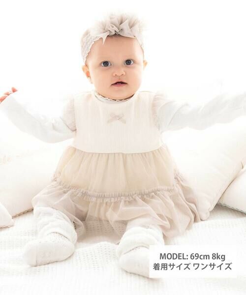 fillot de bebe reduction / フィヨ デュ ベベ ルダクティオン ベビー・キッズウエア | テレコフェイスチュールチュニック(70~90cm) | 詳細17