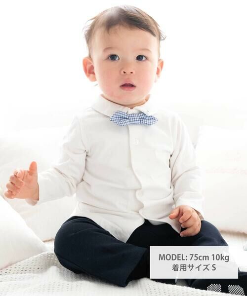 fillot de bebe reduction / フィヨ デュ ベベ ルダクティオン その他雑貨 | 天竺蝶ネクタイTシャツ(70~90cm) | 詳細1