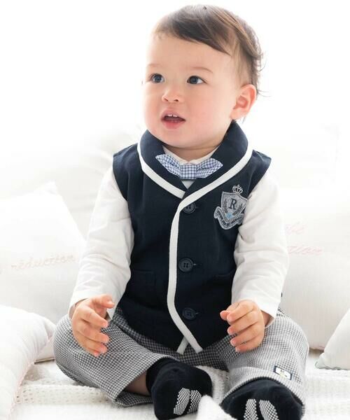 fillot de bebe reduction / フィヨ デュ ベベ ルダクティオン ベビー・キッズウエア | カノコヘチマカラーベスト(70~90cm) | 詳細4